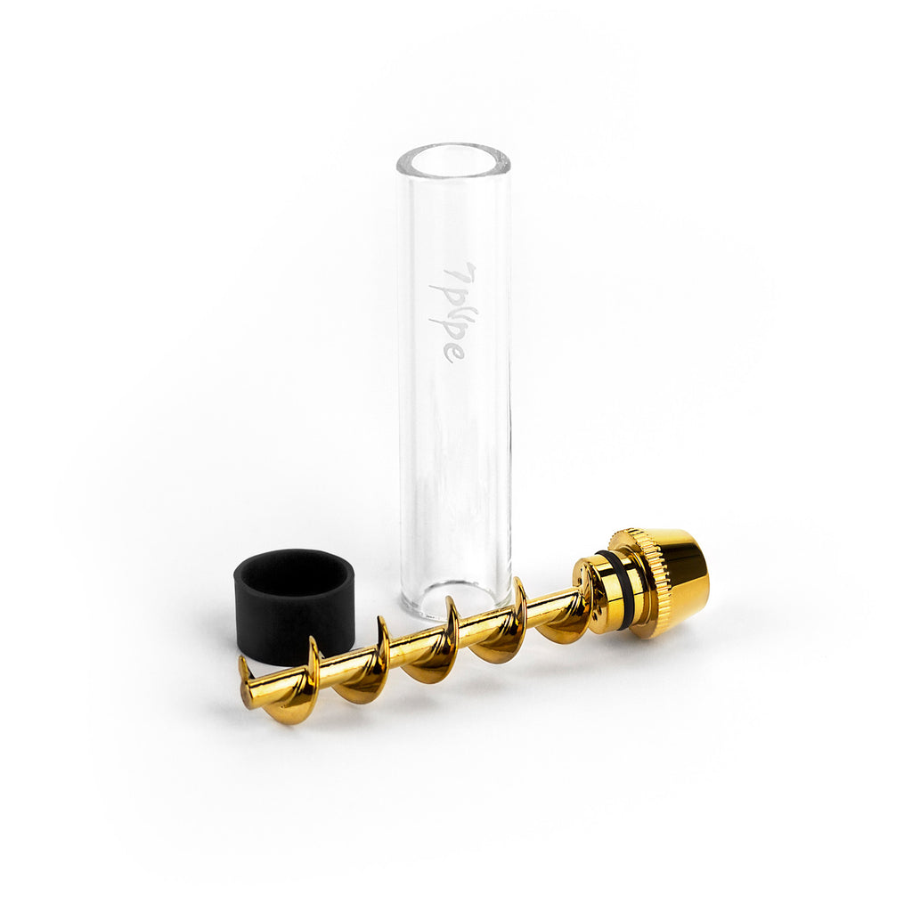 V12 Mini Glass Twisty Springtime Blunt - 1 x Single - Glass Pipes