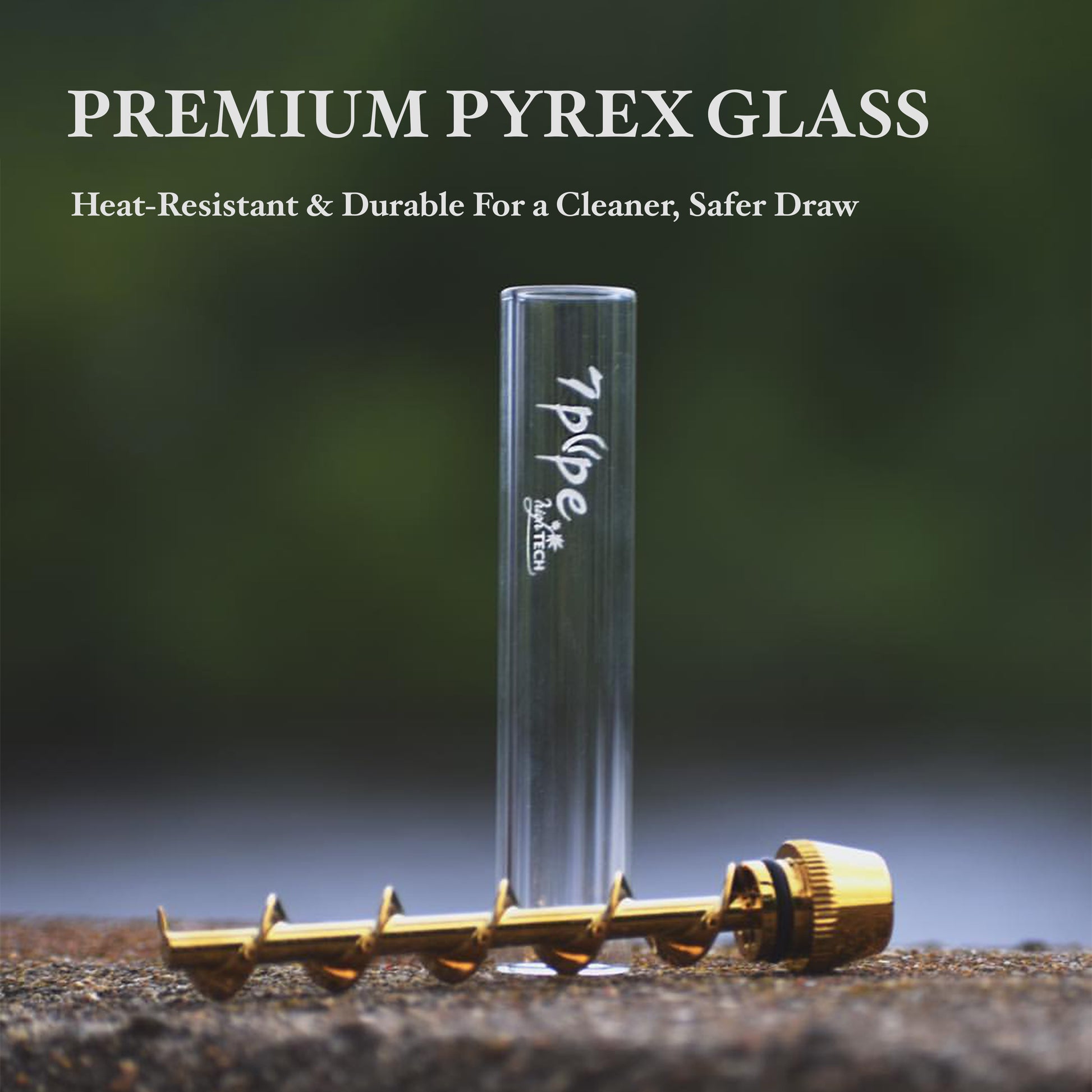Twisty Glass Blunt with heat-resistant borosilicate glass tube