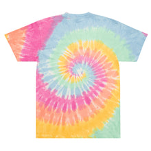 Oversized 7pipe logo embroidery tie-dye t-shirt