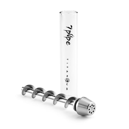 Twisty Glass Blunt with titanium spiral and borosilicate glass tube